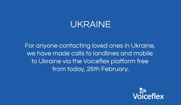 Calls to Ukraine free via Voiceflex platform